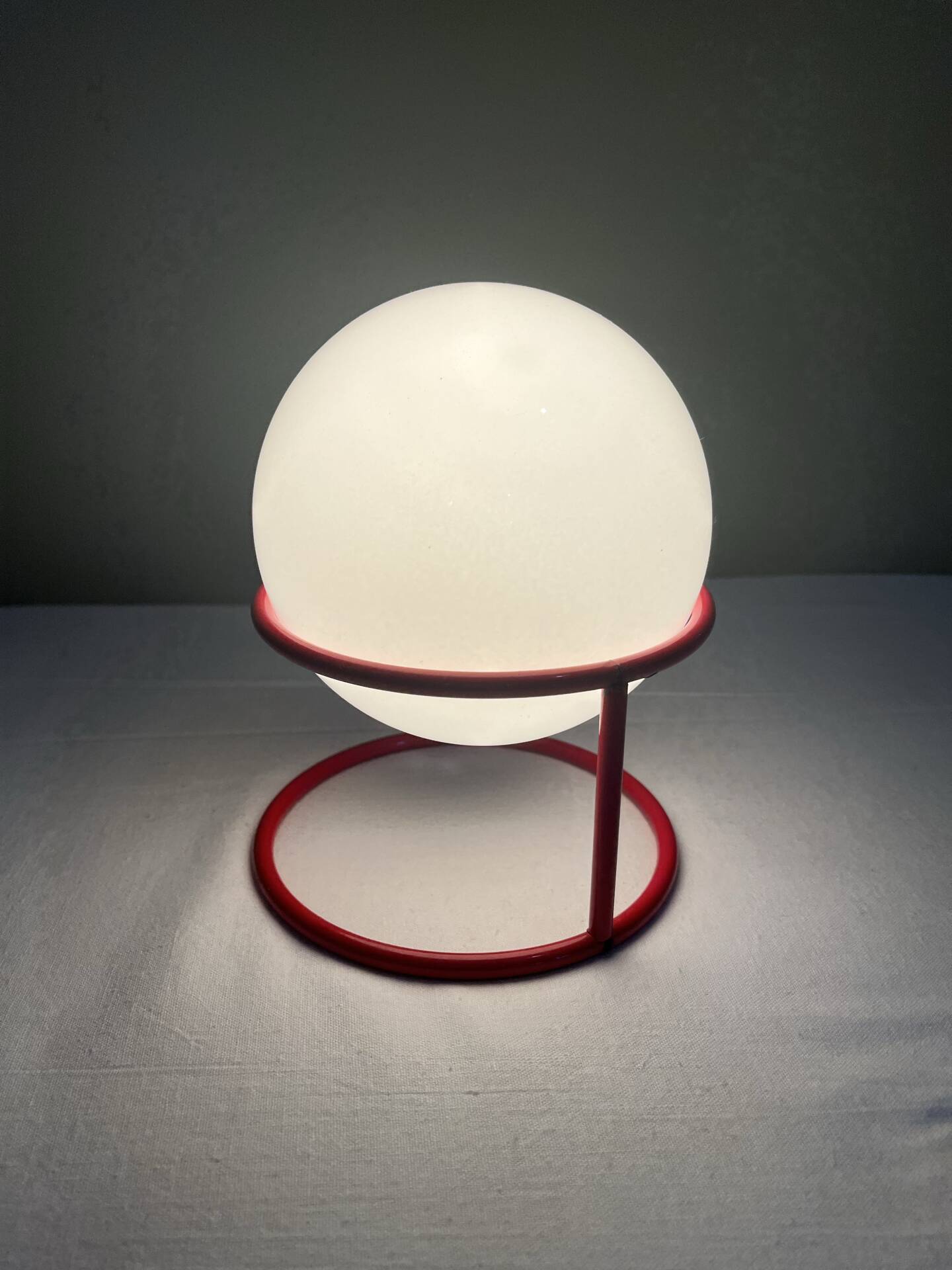 Lampe boule vintage design italien années 70