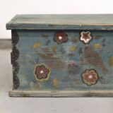 Painted Folk Art Marriage Chest