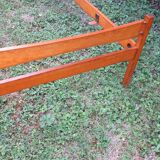 lit une personne en chêne blond années 50-60