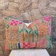 Handmade cushion cover in Berber wool: Moroccan Kilim cushion