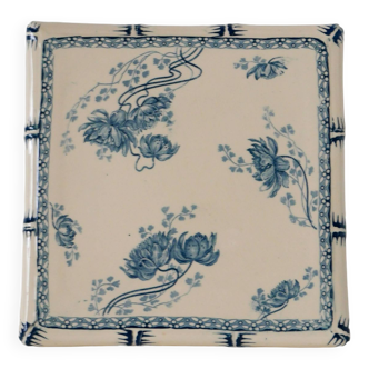 Large trivet in terre de fer digoin sarreguemines model royat 19th century