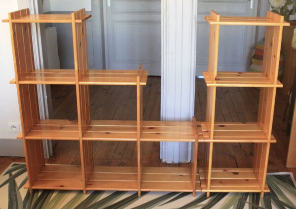 Etagère escalier en pin massif style Regain