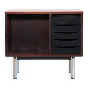 Meuble pour platine vinyle - bois rose design