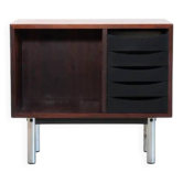 Rosewood Danish design record player cabinet