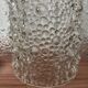 Lot de trois suspensions en verre bullé vintage