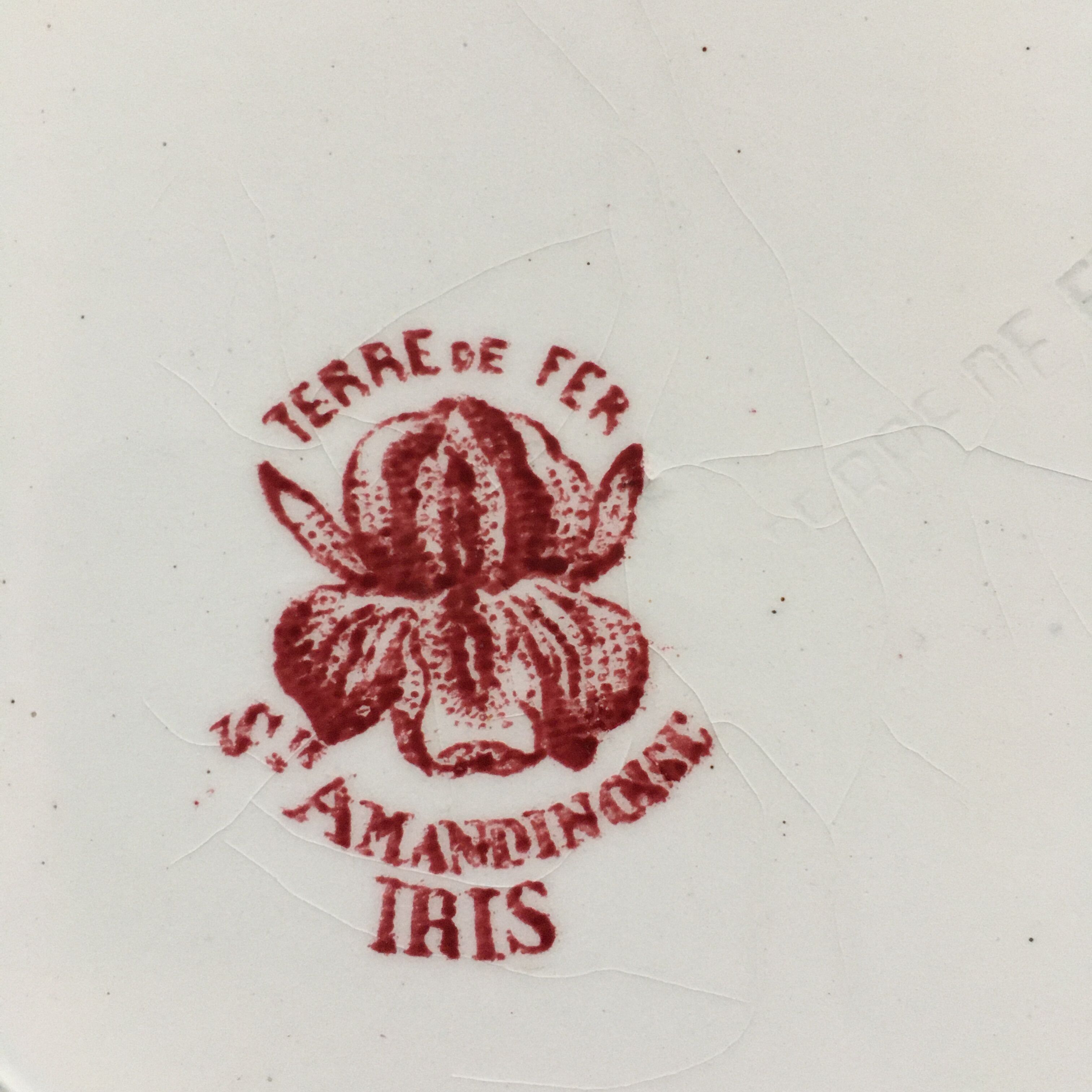 Plate Iron Land Sainte Amandinoise