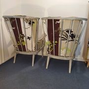 Pair of Baumann fan armchairs