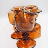 Biot amber water glass