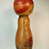 Grande Kokeshi - Winter camelia - master Watanabee Masao - 1917-2007