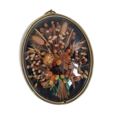 Black flower frame