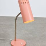 Mid-Century Modern Italian Table Lamp in Salmon and ChromeMid-Century Itali