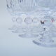 10 glasses a wine in french crystal around 1970