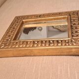 François Lembo mirror in gold ceramic