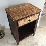 Vintage bedside tables legs compass