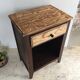 Vintage bedside tables legs compass