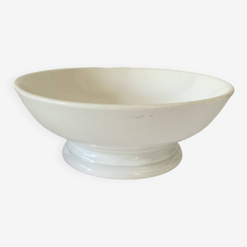 Gustavian style dish, stamped earthenware