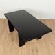 Postmodern desk from the 1980s in black stained ash veneer