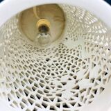 Openwork lamp in white Chinese porcelain – 31 cm
