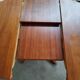 Vintage baumann round scandinavian table extendable a system