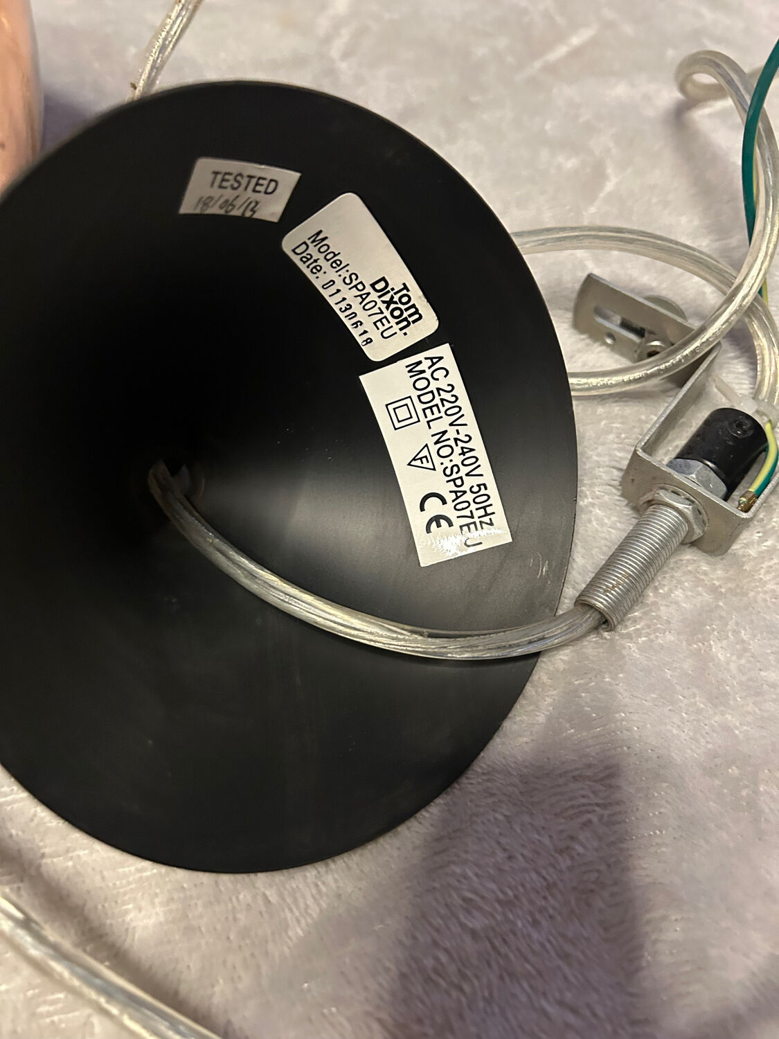 Luminaire plafond Tom Dixon couleur cuivre