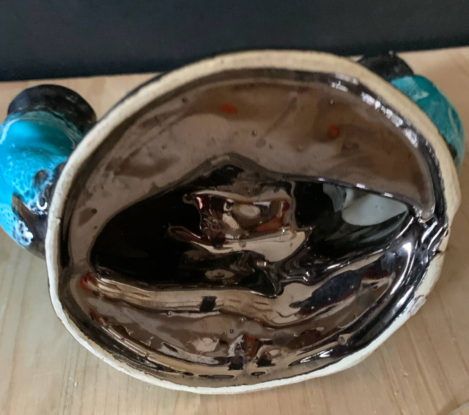 Vallauris ceramic candle holder