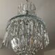 Bohemian crystal basket chandelier