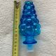 Blue glass bottle from Empoli, Italy