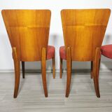 4 art deco dining chairs by Jindrich Halabala