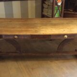 Two-drawer farmhouse table