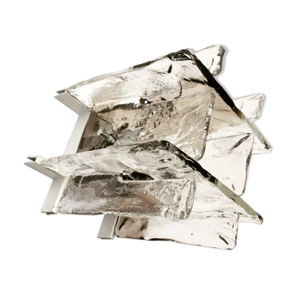 Mid Century Modern modular flush light by Carlo Nason for Mazzega