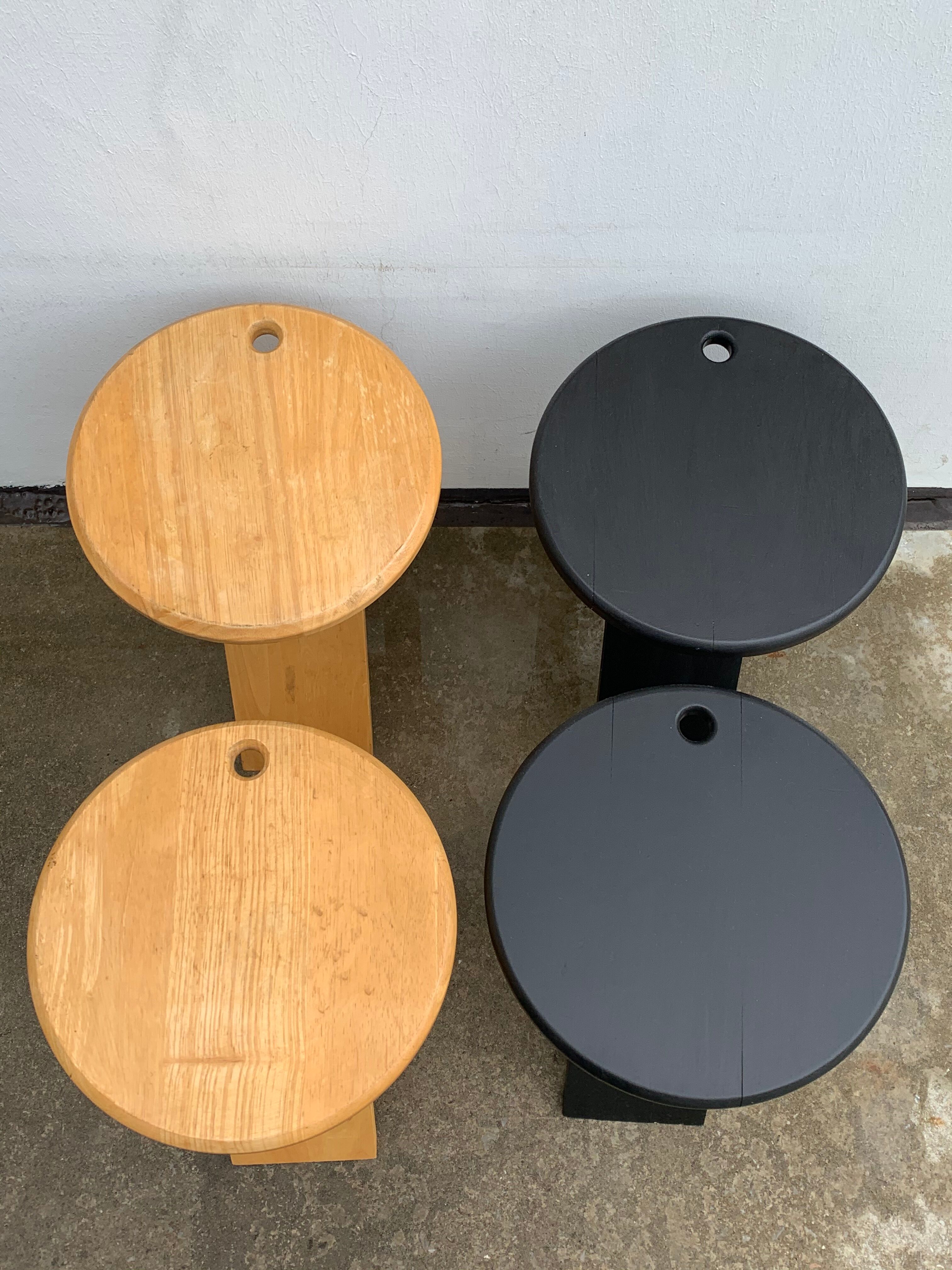 4 adrian Reed and Roger Tallon 1970 wooden folding stools