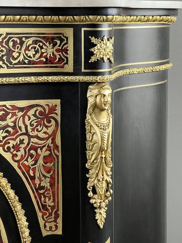 Paire de cabinets meubles en marqueterie Boulle, époque Napoléon III