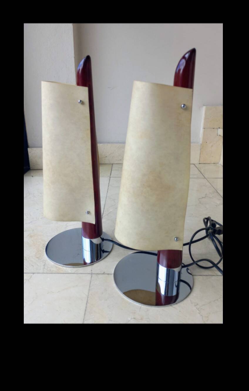 Pair of Taller Uno mcm desk lamps