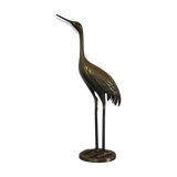 Vintage bronze statue wader