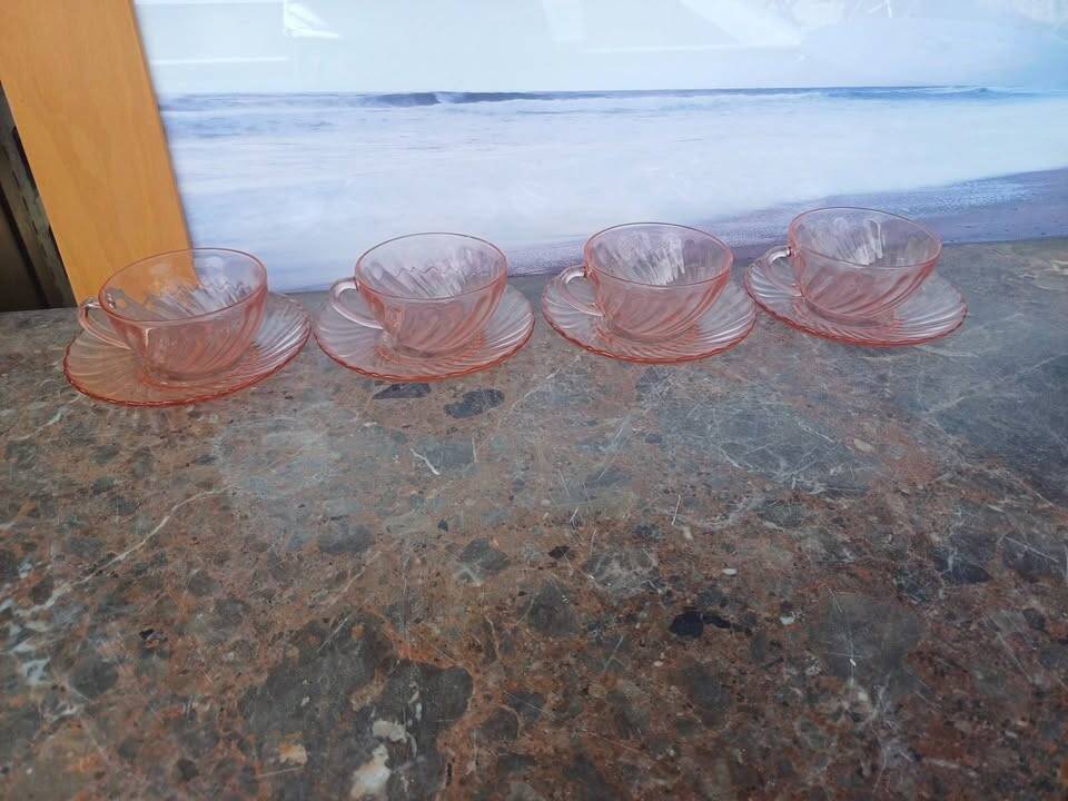 Tasse sous tasse arcopal Rosaline