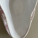 Lebacqz & Bouchart St Amand Nord Glycines pink ironstone sauceboat