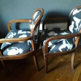 A pair of art deco workshop armchairs