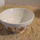 Antique bowl - Yellow foliage pattern - Sarreguemines