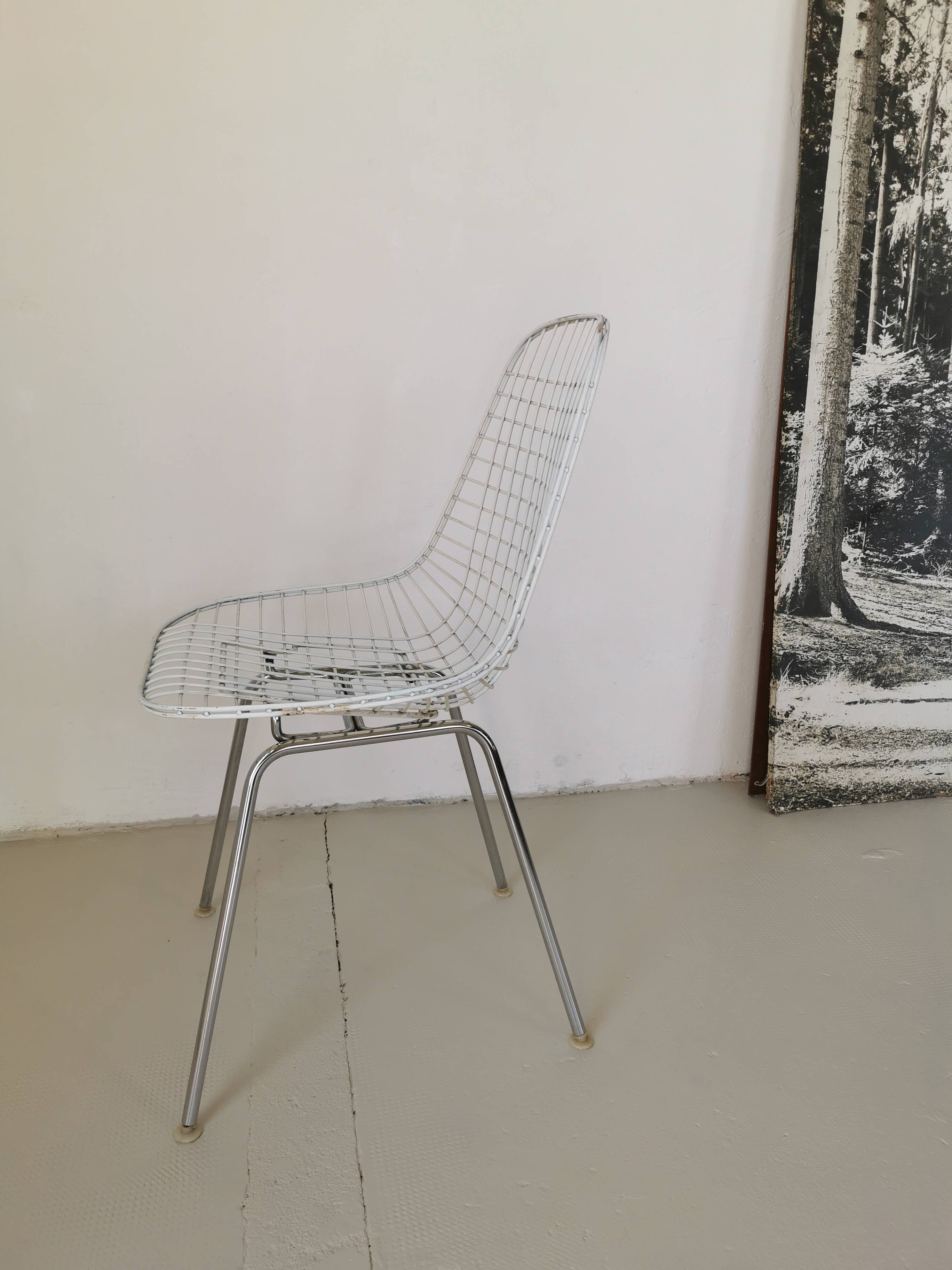 Eames DKX wire chair for Herman Miller