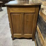 Curved commode in Louis XV style made of walnut.