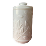 White opaline pot