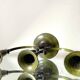 Art Deco Swedish Grace  candleholder in Varnish Verdigris Brass