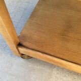 1950s wheeled oak dessert