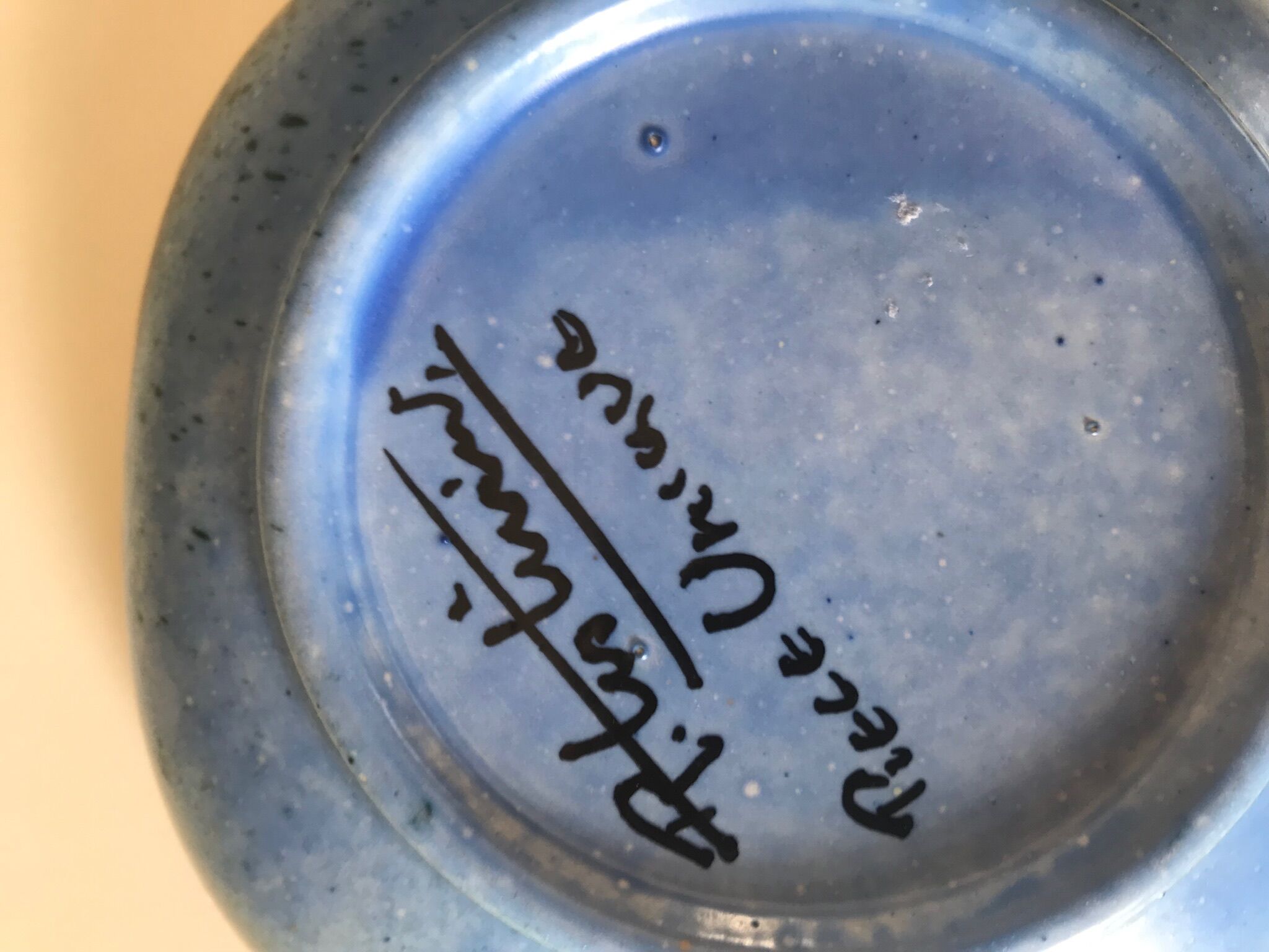 Ceramic cut signed design 60s