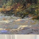 Old landscape painting by Pizoy