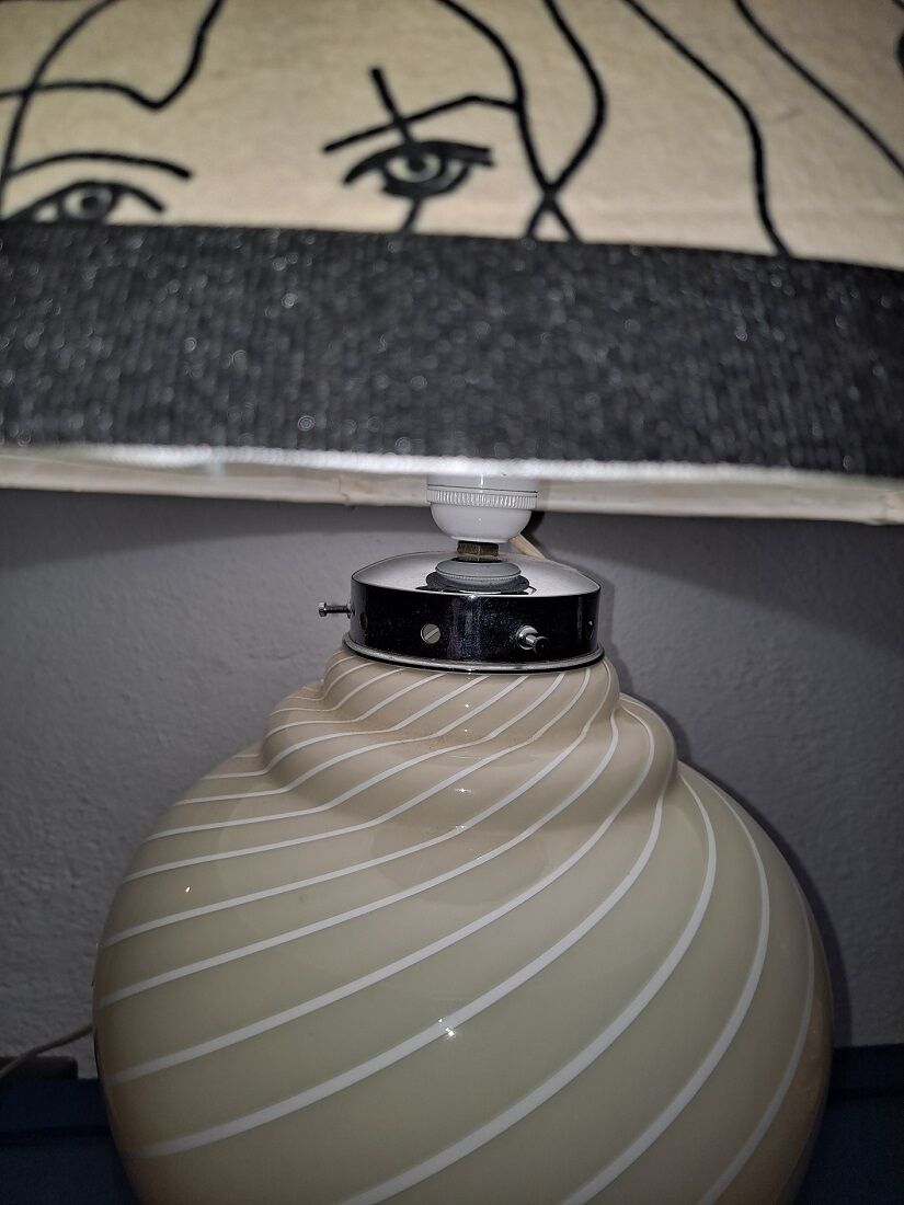 Vintage Murano Large Table Lamp