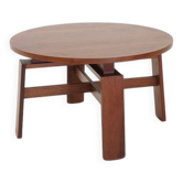 Vintage Italian Round Dining Table by Silvio Coppola for Bernini, 1970s