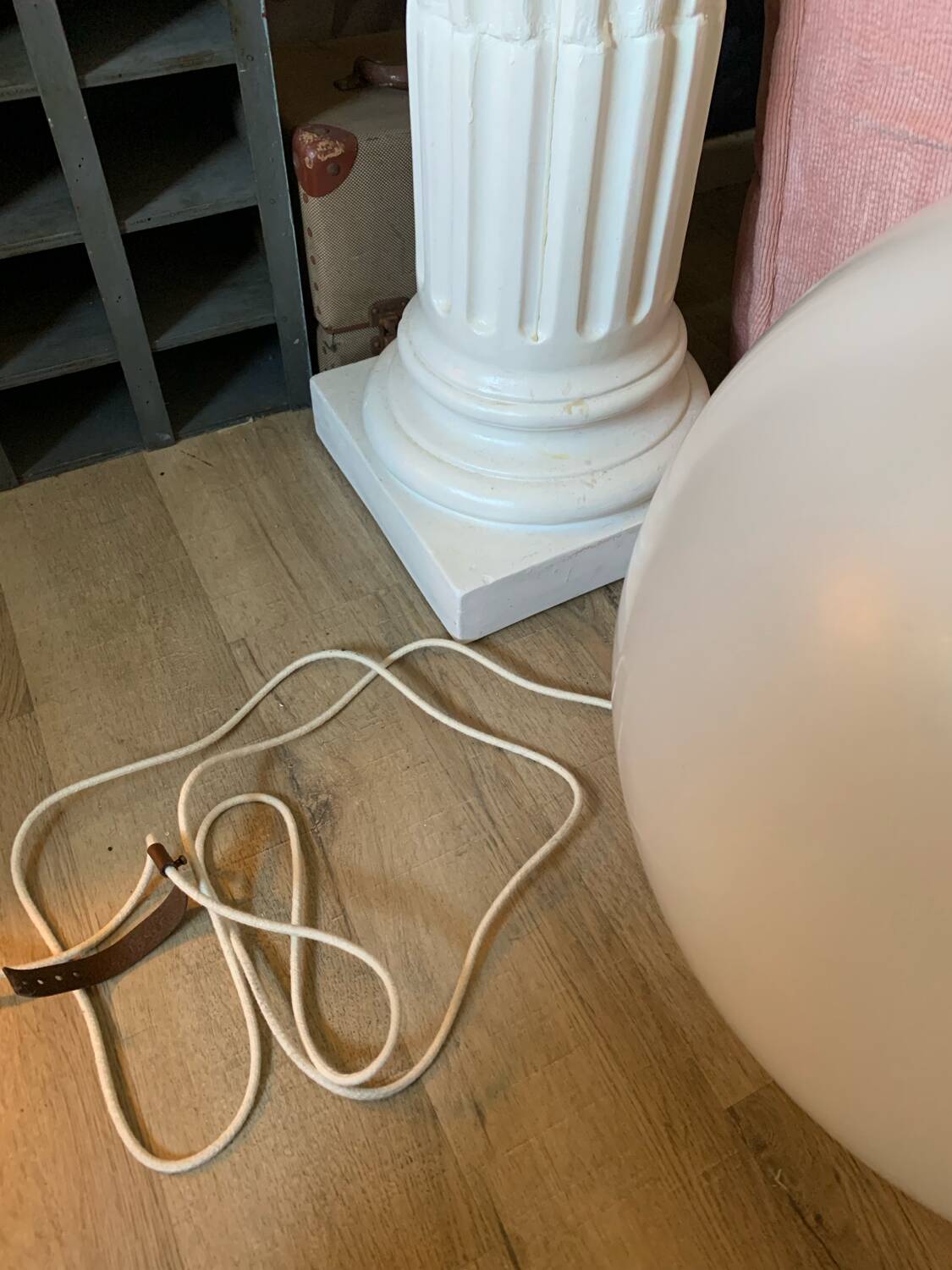 Large floor ball lamp