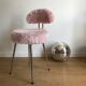 Pelfran rose moumoute chair