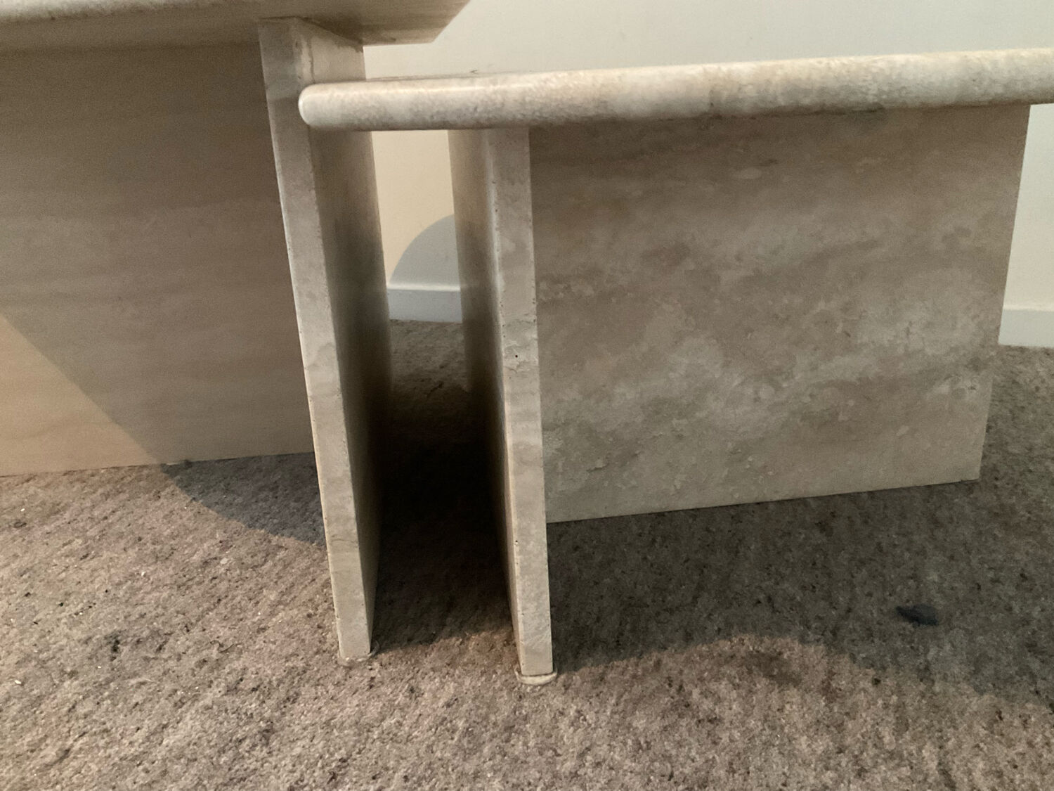 Travertine coffee table from the 70s-80s